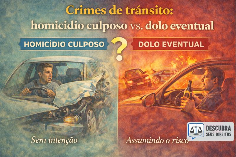 Crimes de trânsito: homicídio culposo vs. dolo eventual