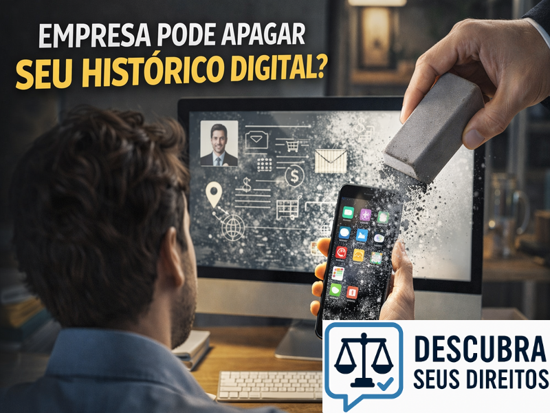Empresa pode apagar seu histórico digital? Entenda os limites