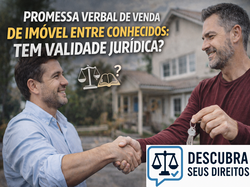 Promessa verbal de venda de imóvel entre conhecidos: tem validade jurídica? Entenda os limites