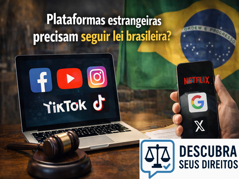 Plataformas estrangeiras precisam seguir a lei brasileira? Entenda quando as regras do país se aplicam