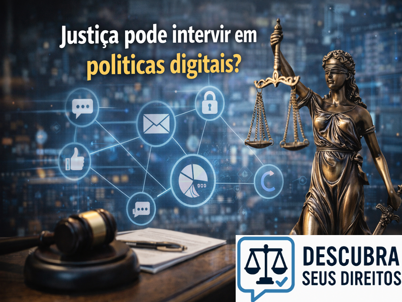 Justiça pode intervir em políticas digitais? Entenda quando isso pode acontecer