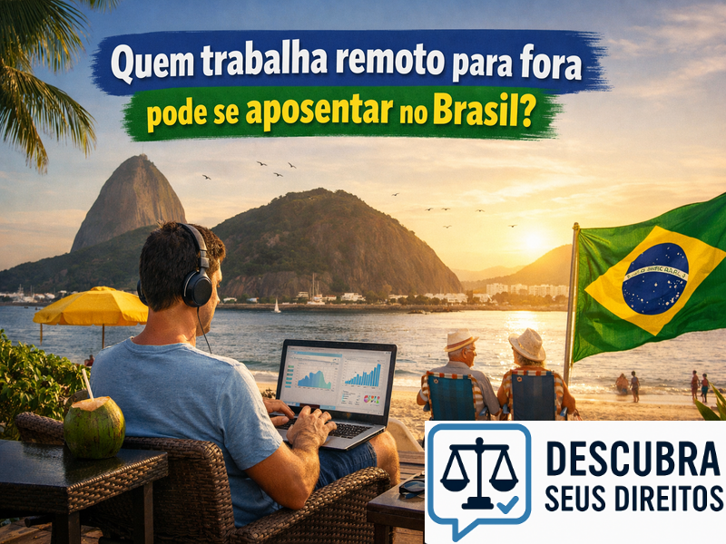 Quem trabalha remoto para fora pode se aposentar no Brasil? Entenda como funciona a contribuição