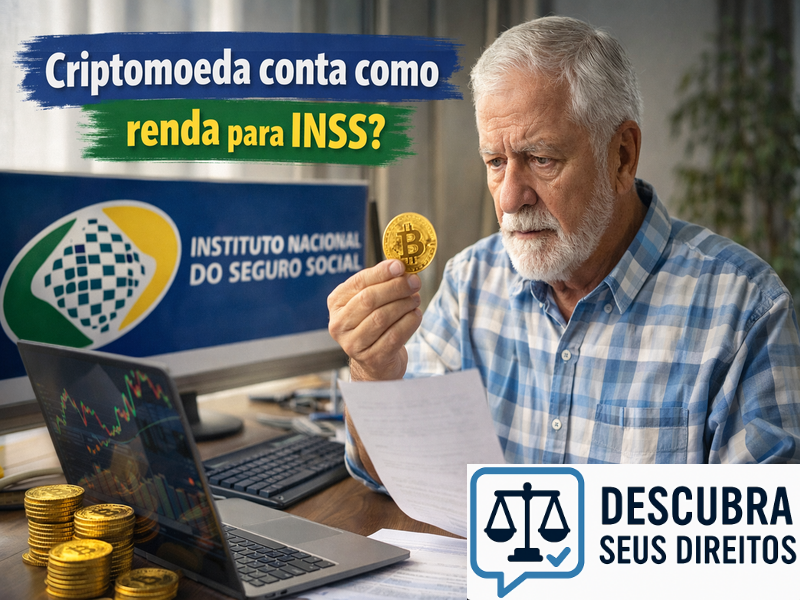 Criptomoeda conta como renda para INSS? Entenda quando pode haver contribuição