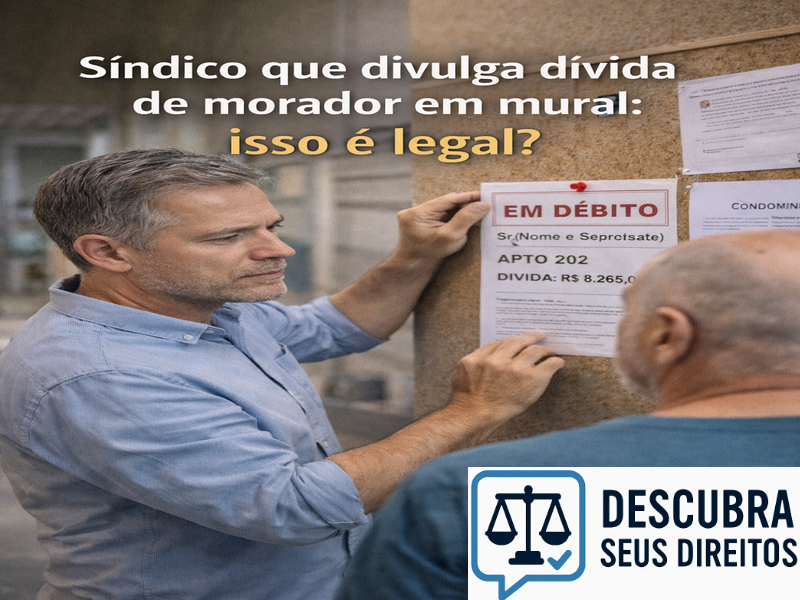 Síndico que divulga dívida de morador em mural: isso é legal? Entenda os limites dessa prática