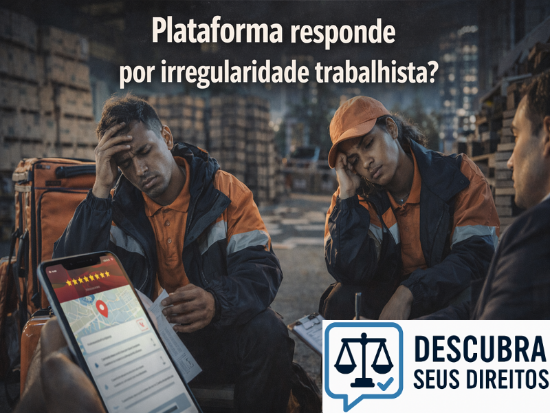 Plataforma responde por irregularidade trabalhista? Entenda quando pode existir responsabilidade