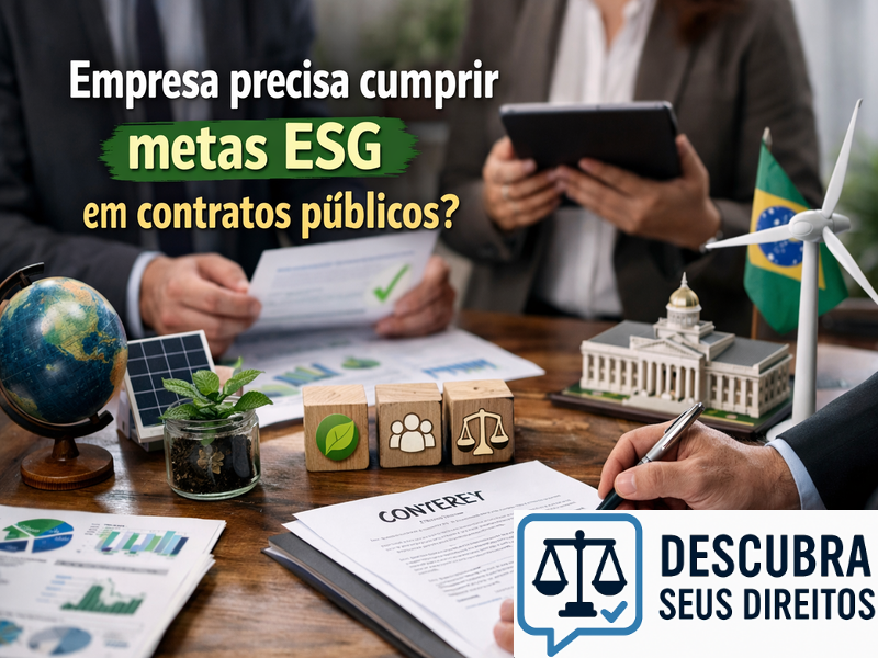 Empresa precisa cumprir metas ESG em contratos públicos? Entenda como funcionam essas exigências