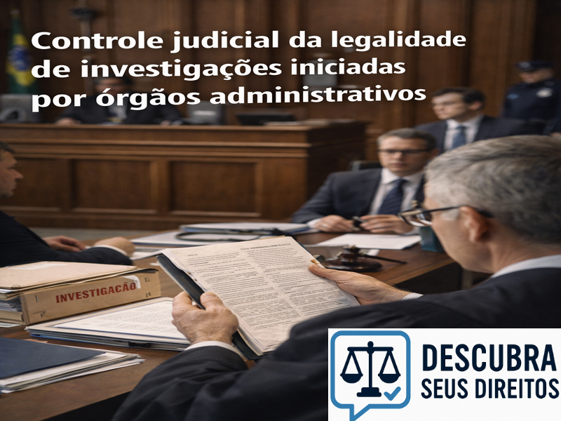 Controle judicial da legalidade de investigações iniciadas por órgãos administrativos