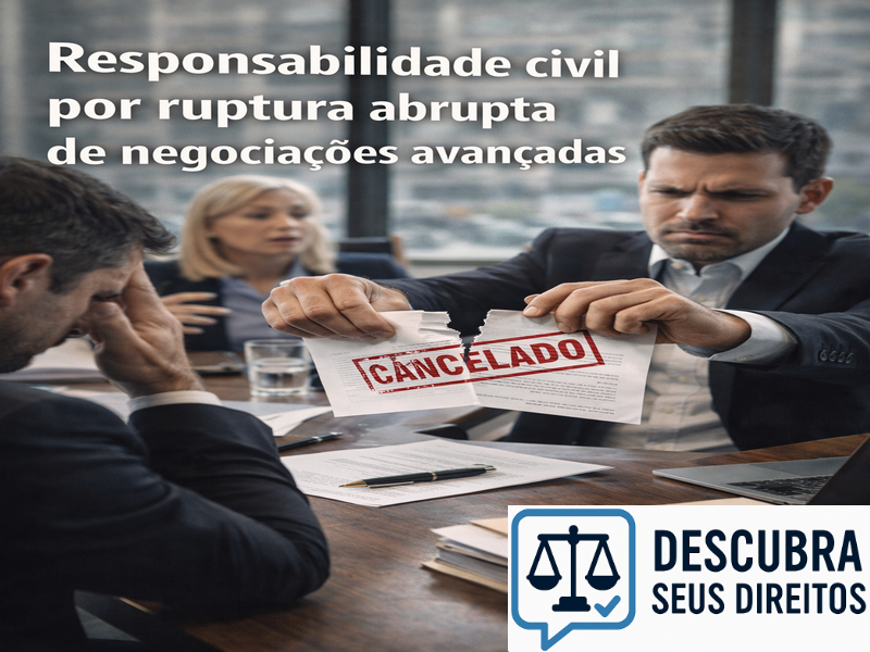 Responsabilidade civil por ruptura abrupta de negociações avançadas
