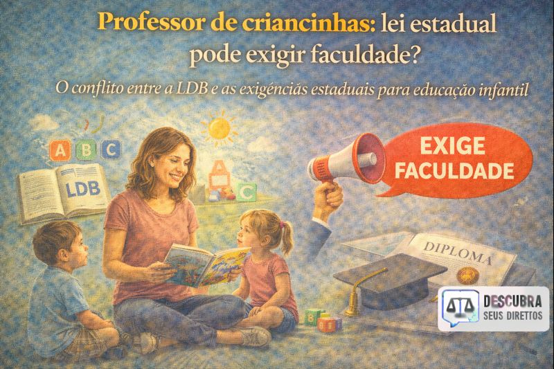 Professor de criancinhas: lei estadual pode exigir faculdade?