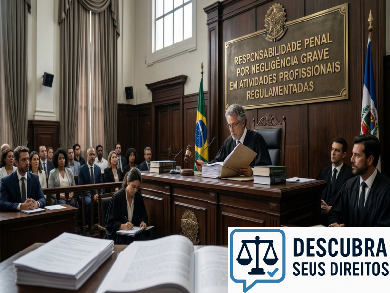 Responsabilidade penal por negligência grave em atividades profissionais regulamentadas