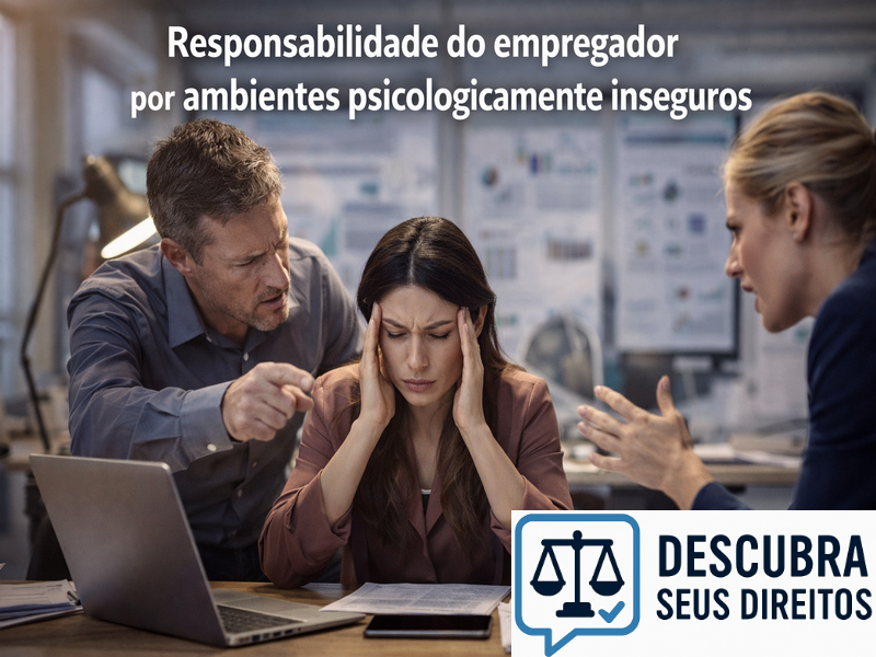 Responsabilidade do empregador por ambientes psicologicamente inseguros