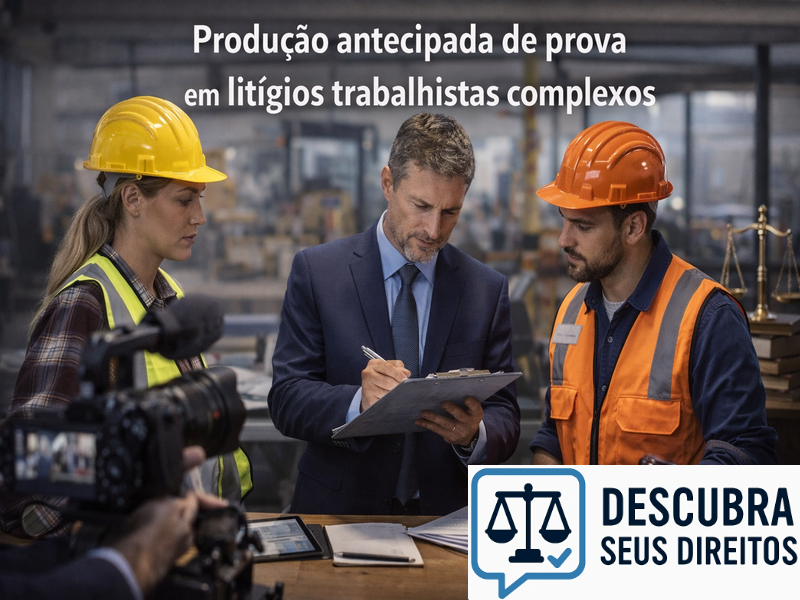Produção antecipada de prova em litígios trabalhistas complexos
