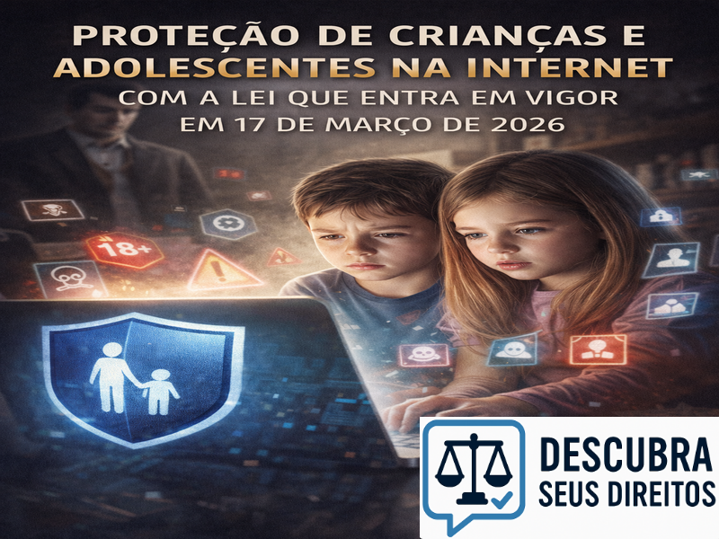 Proteção de crianças e adolescentes na internet com a lei que entra em vigor em 17 de março de 2026
