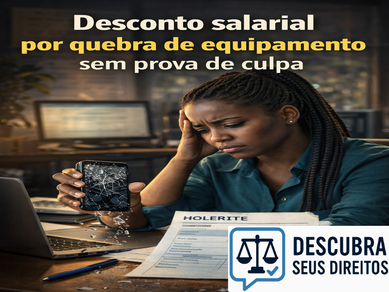 Desconto salarial por quebra de equipamento sem prova de culpa