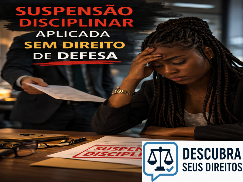 Suspensão disciplinar aplicada sem direito de defesa
