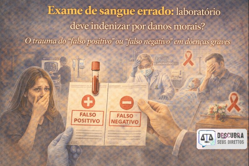 Exame de sangue errado: laboratório deve indenizar por danos morais?