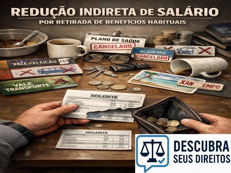 Redução indireta de salário por retirada de benefícios habituais