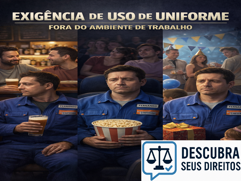 Exigência de uso de uniforme fora do ambiente de trabalho