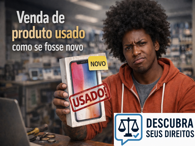 Venda de produto usado como se fosse novo