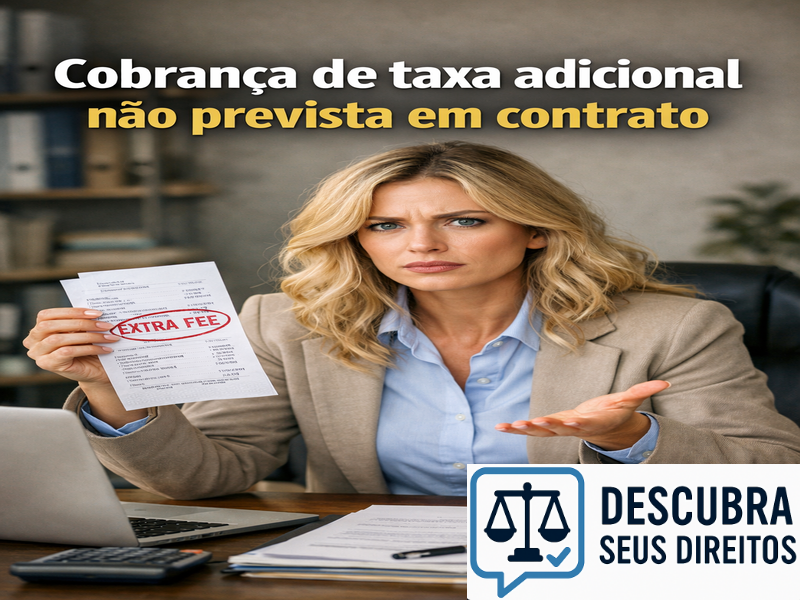 Cobrança de taxa adicional não prevista em contrato