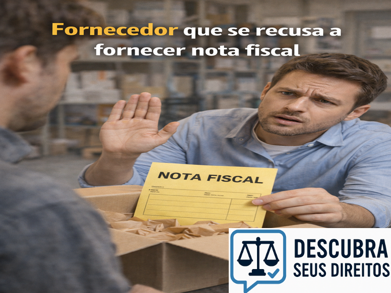 Fornecedor que se recusa a fornecer nota fiscal