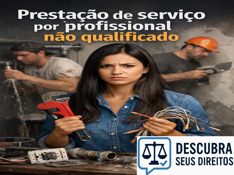 Prestação de serviço por profissional não qualificado