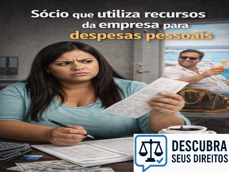 Sócio que utiliza recursos da empresa para despesas pessoais
