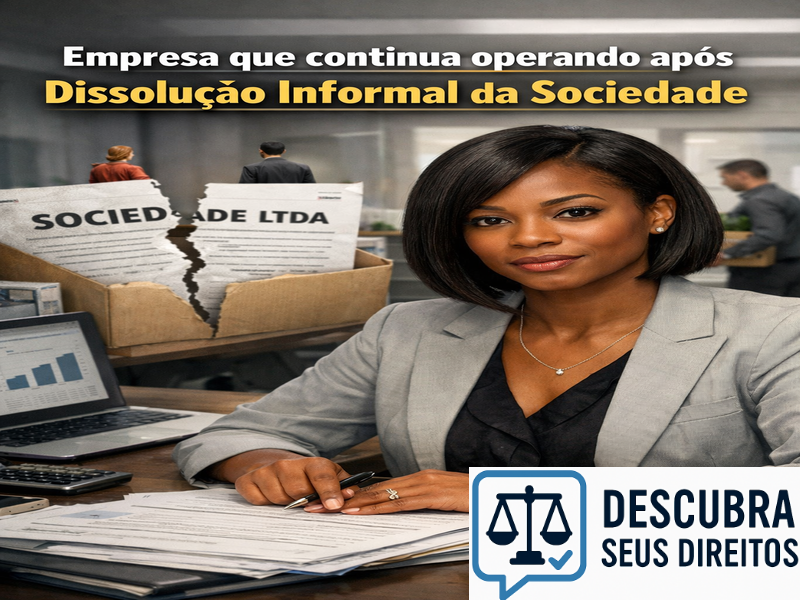 Empresa que continua operando após dissolução informal da sociedade