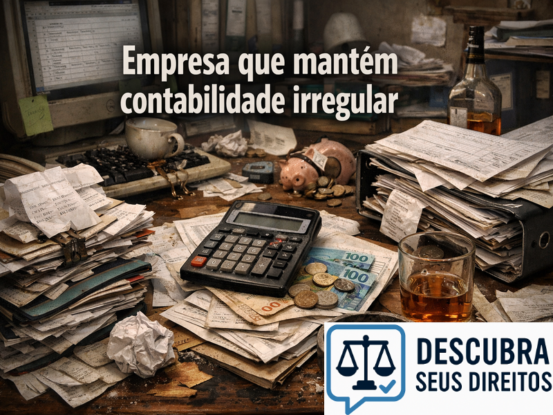 Empresa que mantém contabilidade irregular
