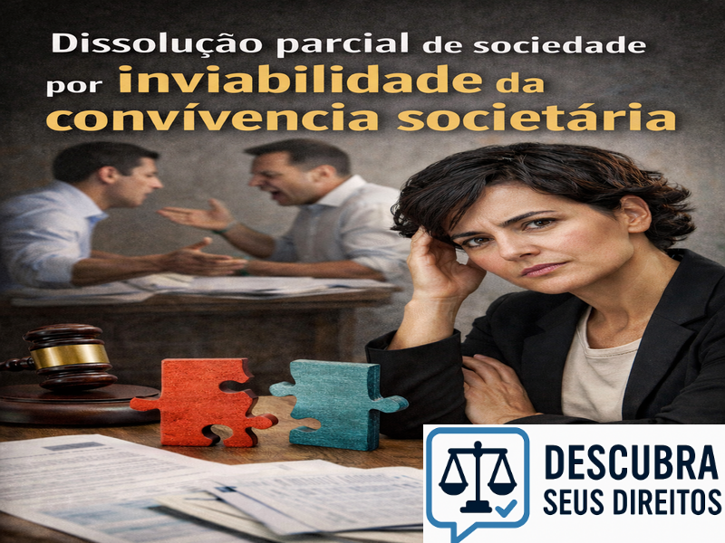 Dissolução parcial de sociedade por inviabilidade da convivência societária