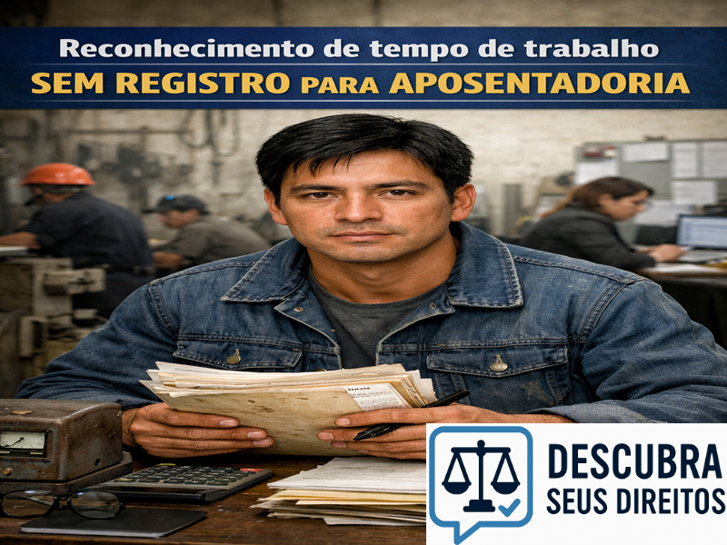 Reconhecimento de tempo de trabalho sem registro para aposentadoria
