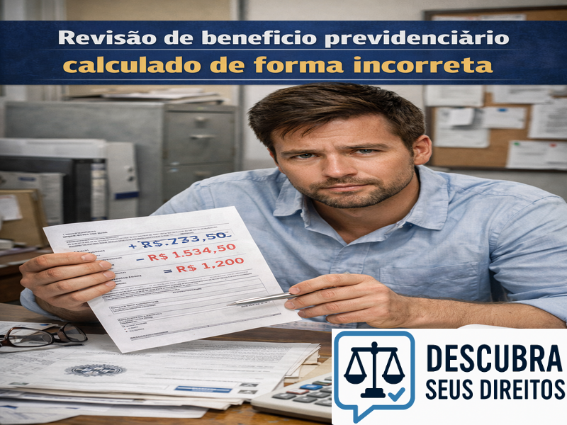 Revisão de benefício previdenciário calculado de forma incorreta