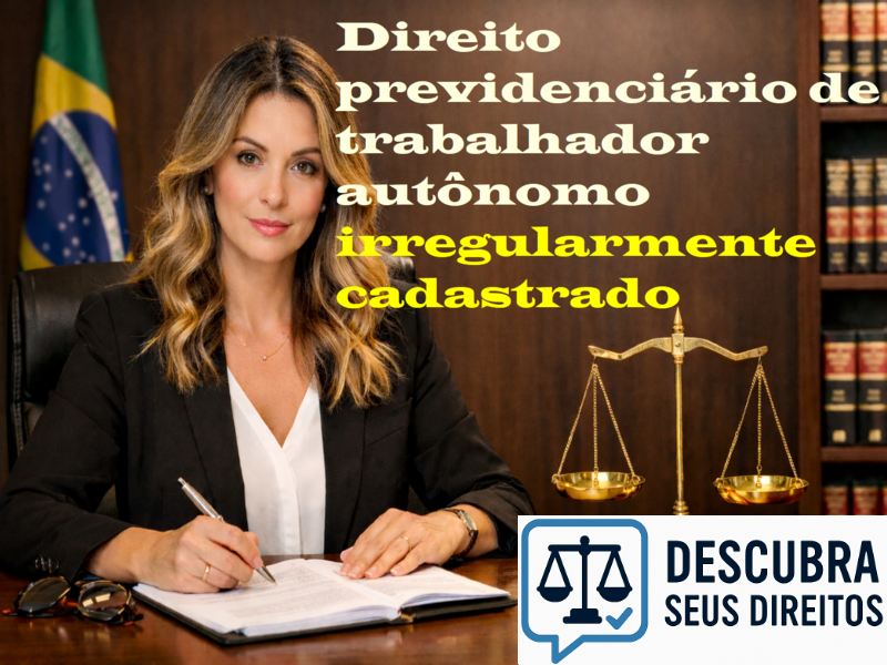 Direito previdenciário de trabalhador autônomo irregularmente cadastrado