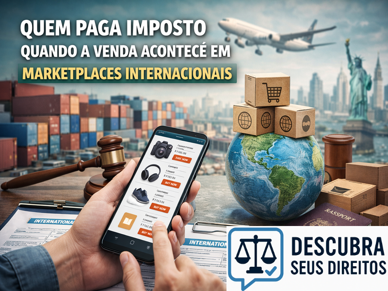 Quem paga imposto quando a venda acontece em marketplaces internacionais