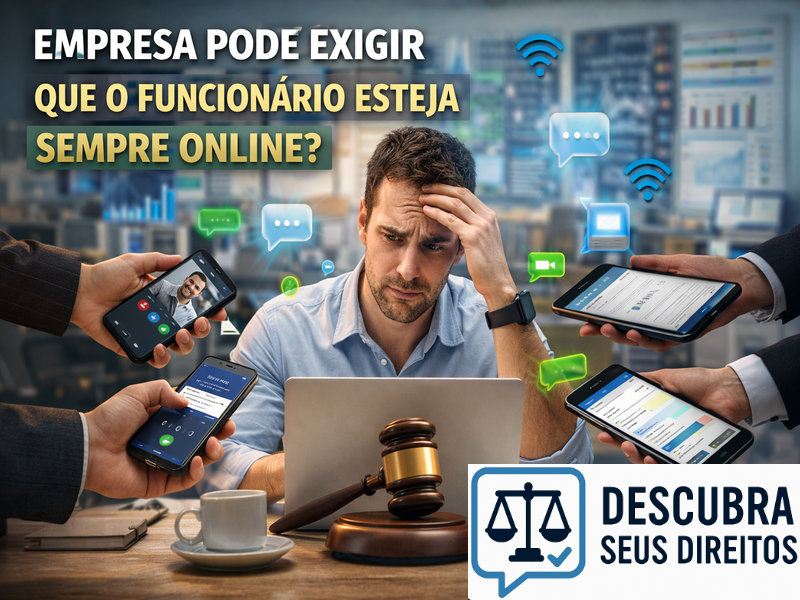 Empresa pode exigir que o funcionário esteja sempre online?
