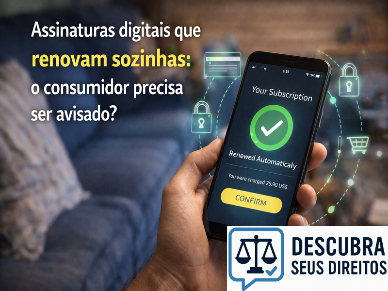 Assinaturas digitais que renovam sozinhas: o consumidor precisa ser avisado?