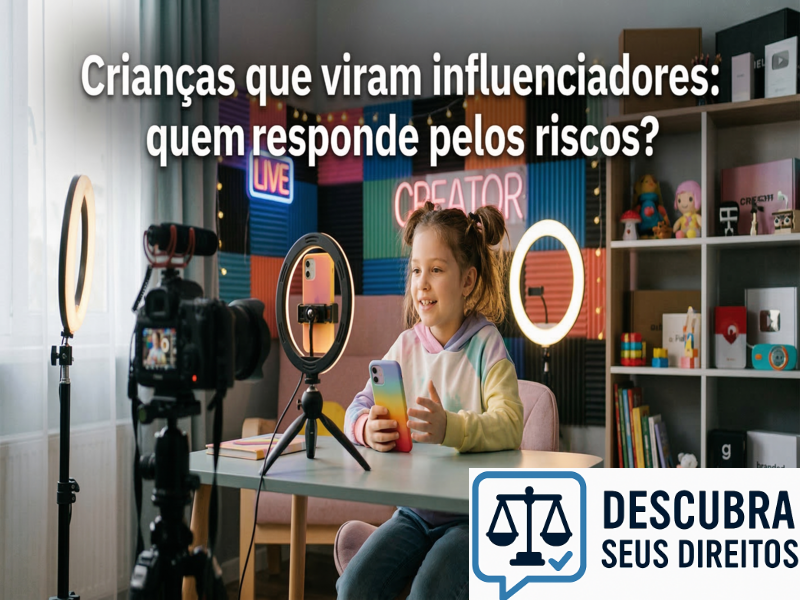 Crianças que viram influenciadores: quem responde pelos riscos?
