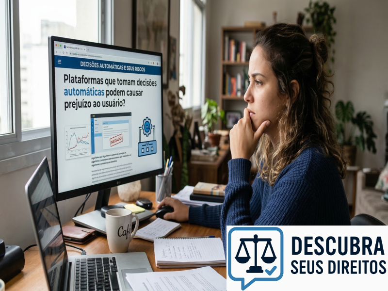Plataformas que tomam decisões automáticas podem causar prejuízo ao usuário?