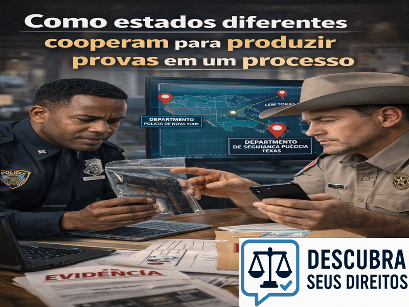 Como estados diferentes cooperam para produzir provas em um processo
