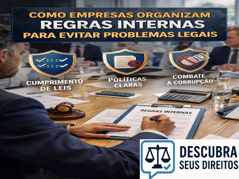 Como empresas organizam regras internas para evitar problemas legais