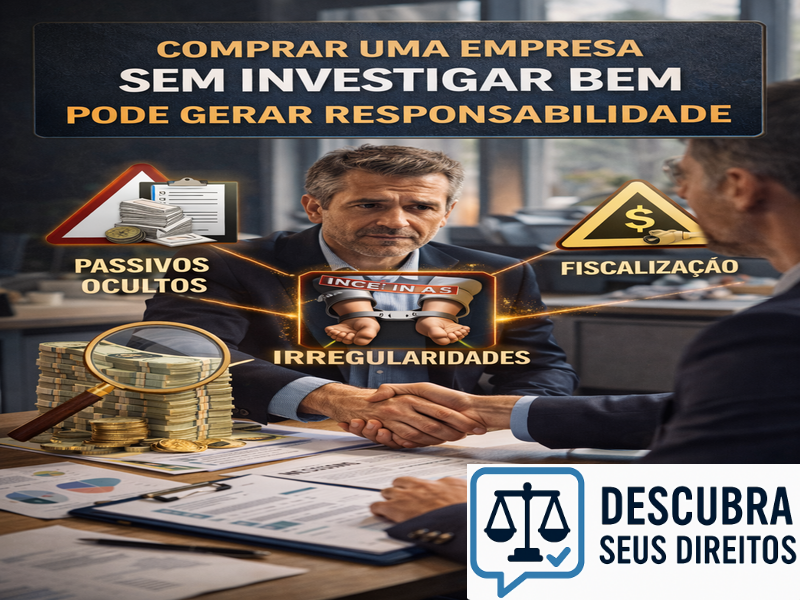 Comprar uma empresa sem investigar bem pode gerar responsabilidade