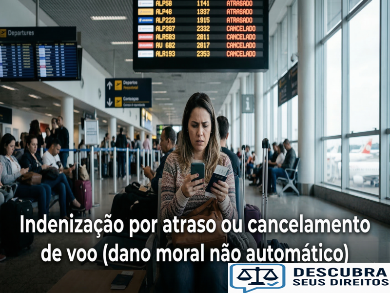 Indenização por atraso ou cancelamento de voo (dano moral não automático)