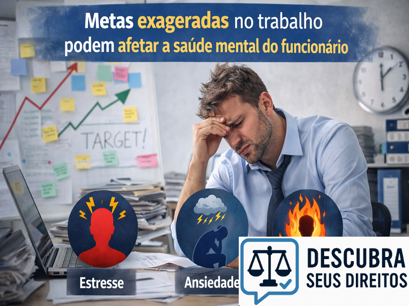 Metas exageradas no trabalho podem afetar a saúde mental do funcionário