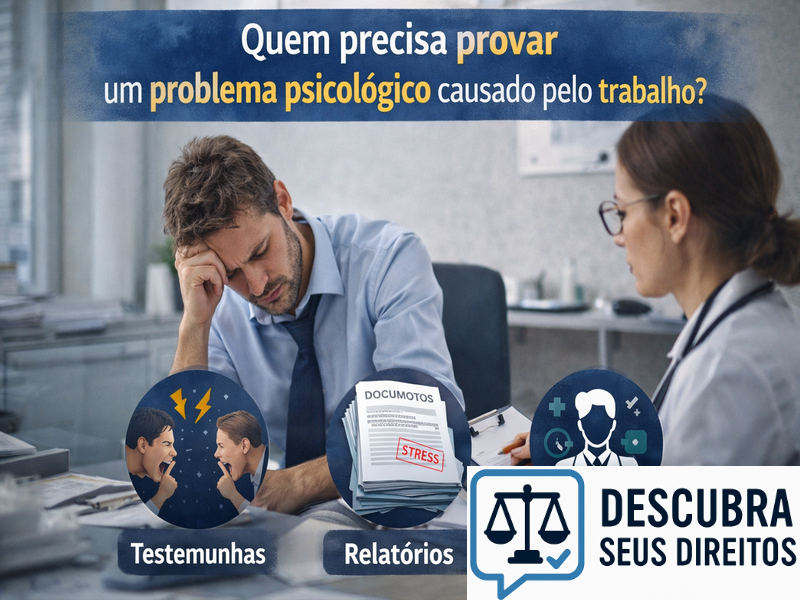 Quem precisa provar um problema psicológico causado pelo trabalho