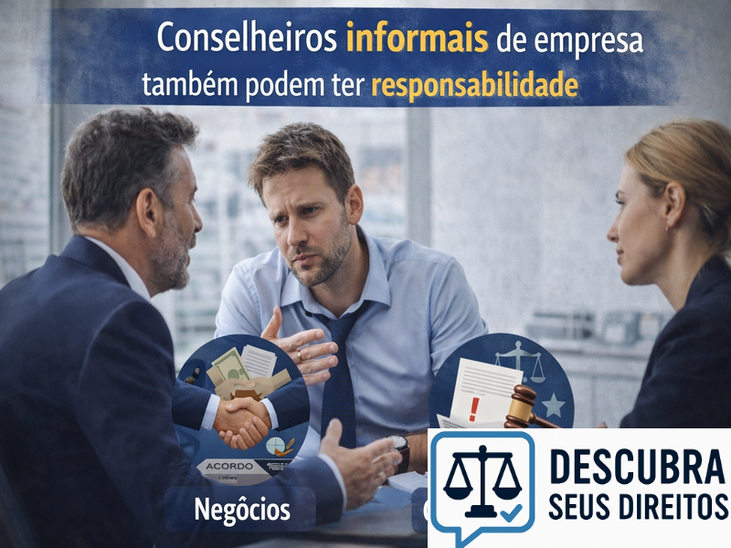 Conselheiros informais de empresa também podem ter responsabilidade