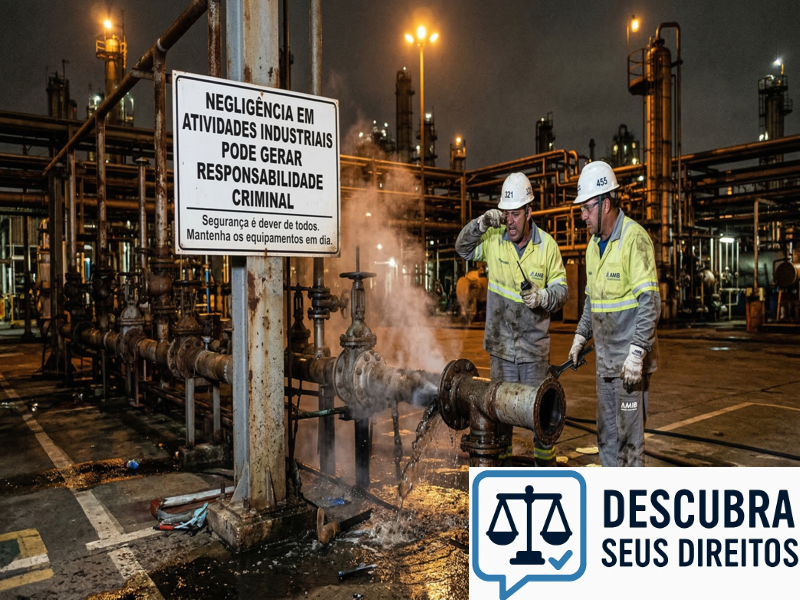 Negligência em atividades industriais pode gerar responsabilidade criminal