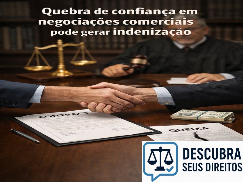 Quebra de confiança em negociações comerciais pode gerar indenização