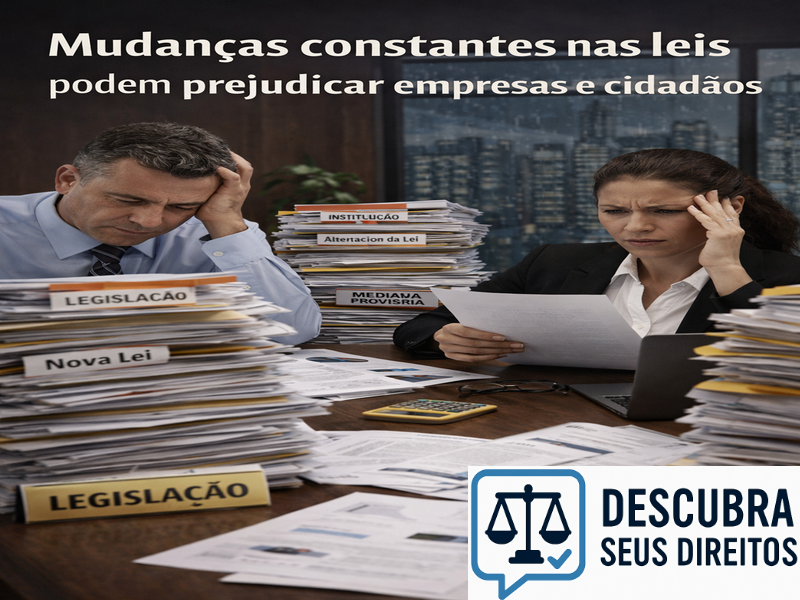 Mudanças constantes nas leis podem prejudicar empresas e cidadãos