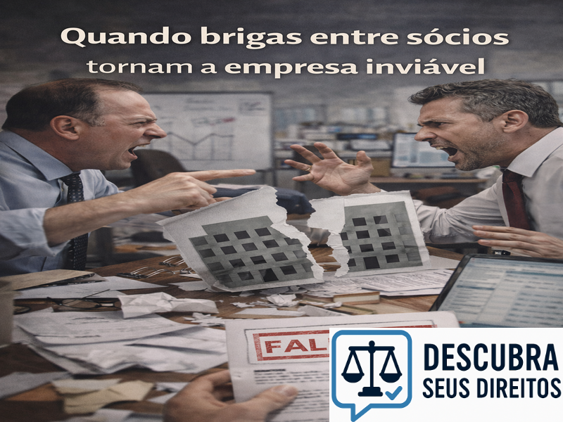 Quando brigas entre sócios tornam a empresa inviável
