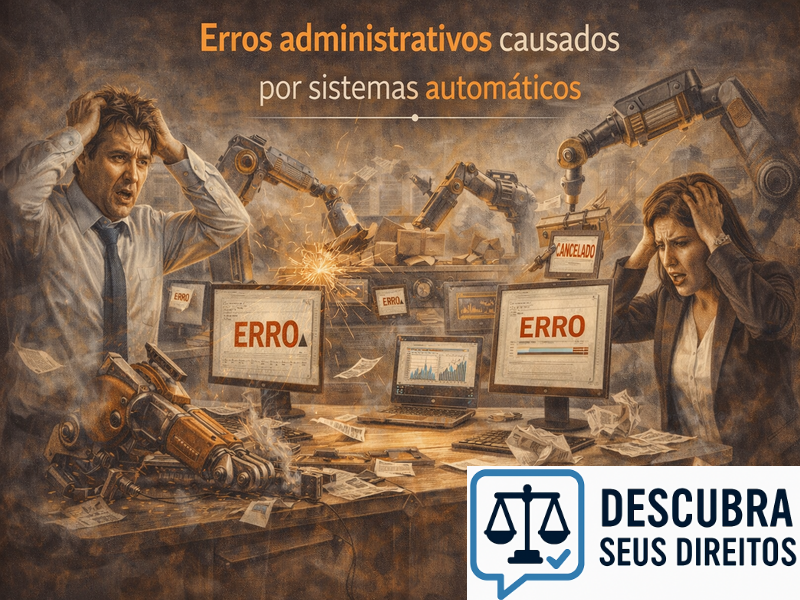 Erros administrativos causados por sistemas automáticos
